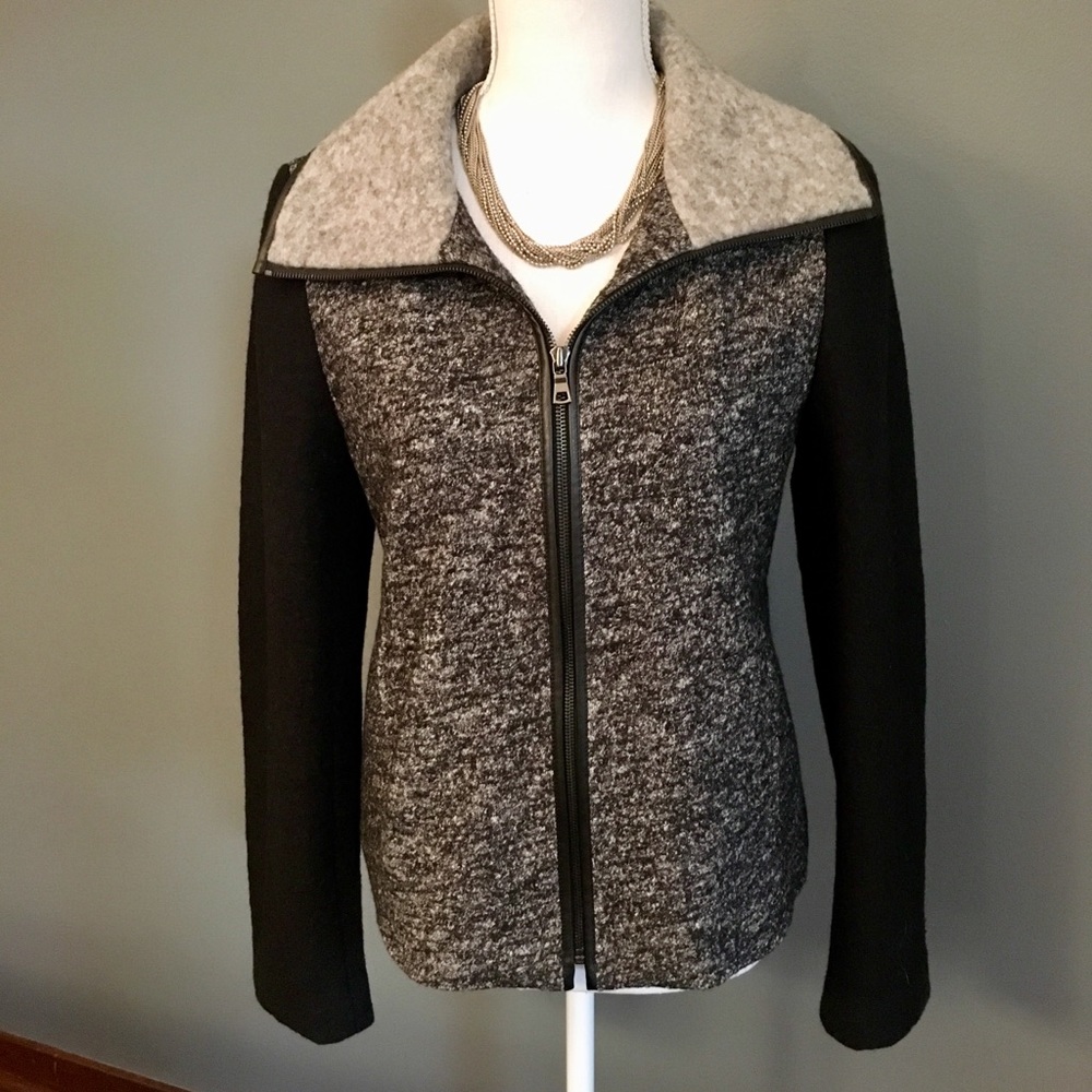 Ann Taylor Black and Grey Jacket EUC